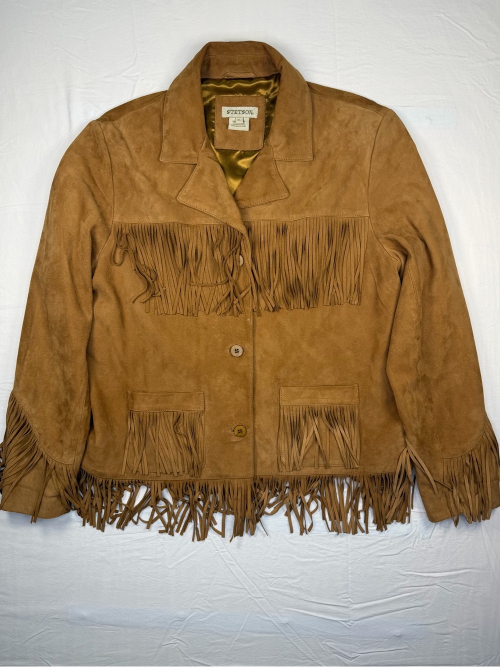 Stetson Brown Suede Fringe Jacket - Picture 3 of 4
